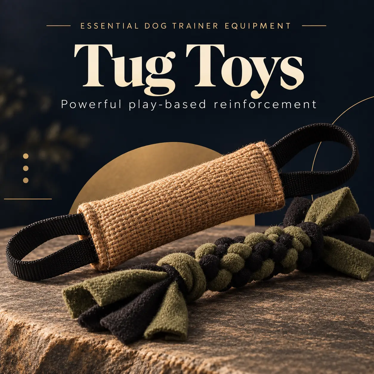 Tug toys for dog training