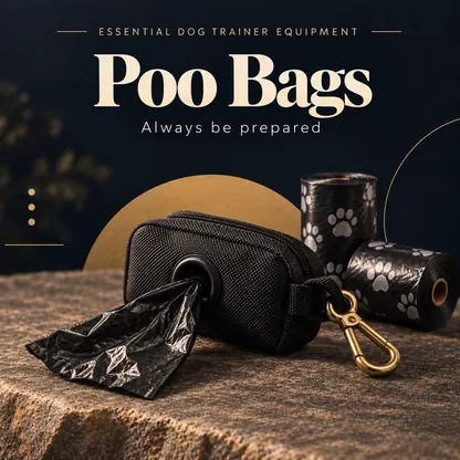 Poo bags for dog training sessions