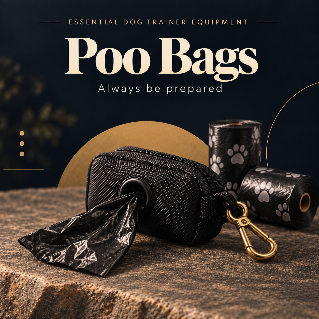 Poo bags for dog training sessions