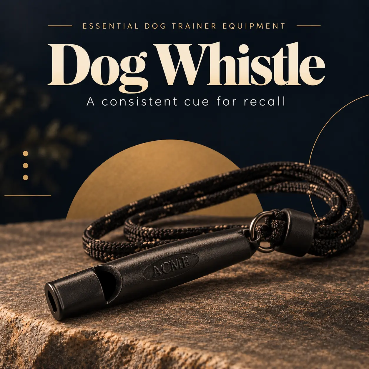 Dog whistle for recall training