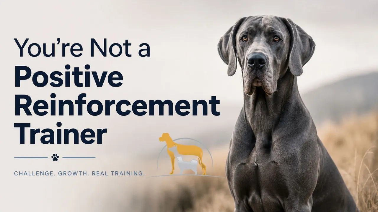 You're Not a Positive Reinforcement Trainer