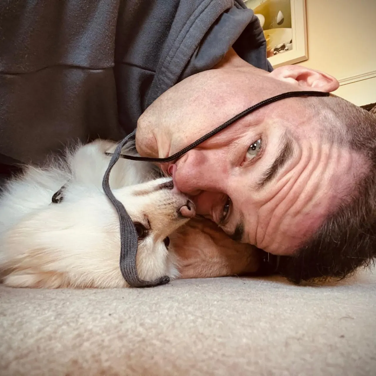 Dean with his dog