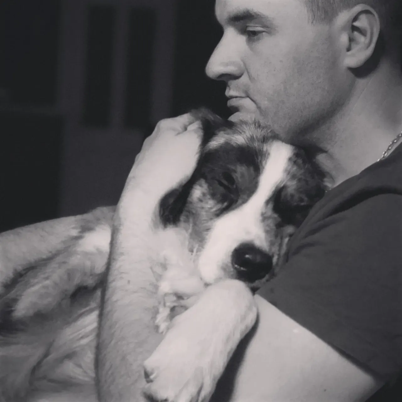 Dean with collie