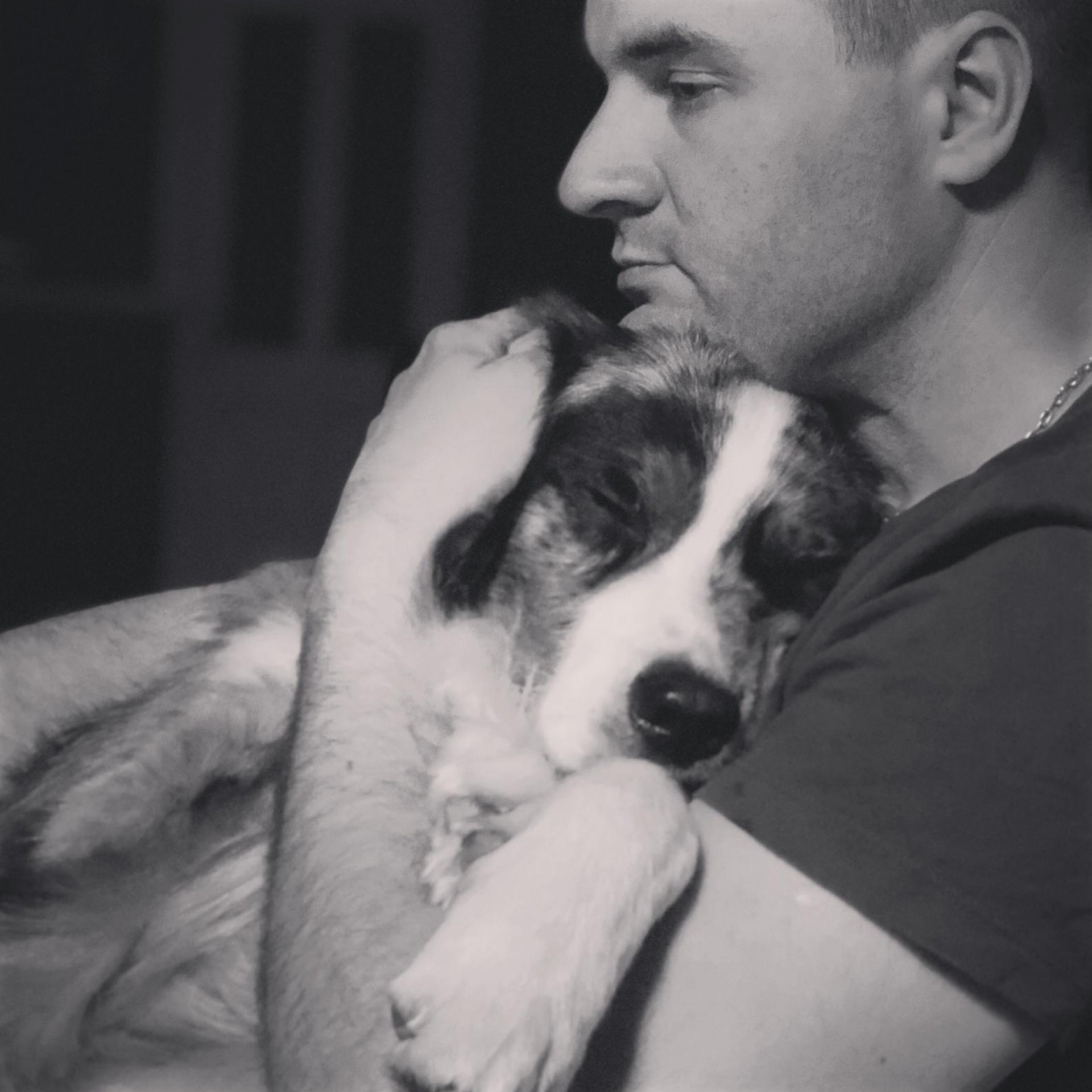 Dean with collie